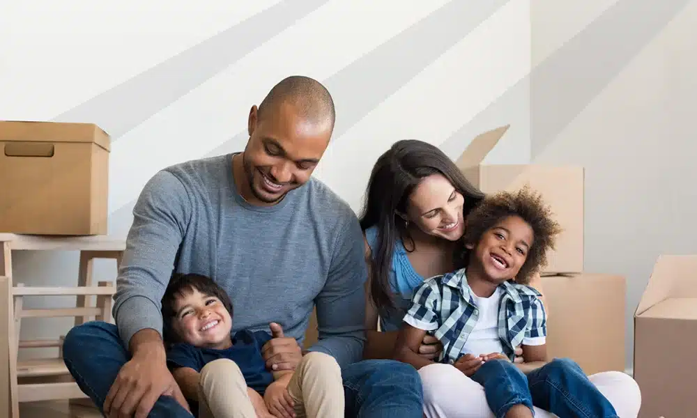 image of a family with a First Home Savings Account