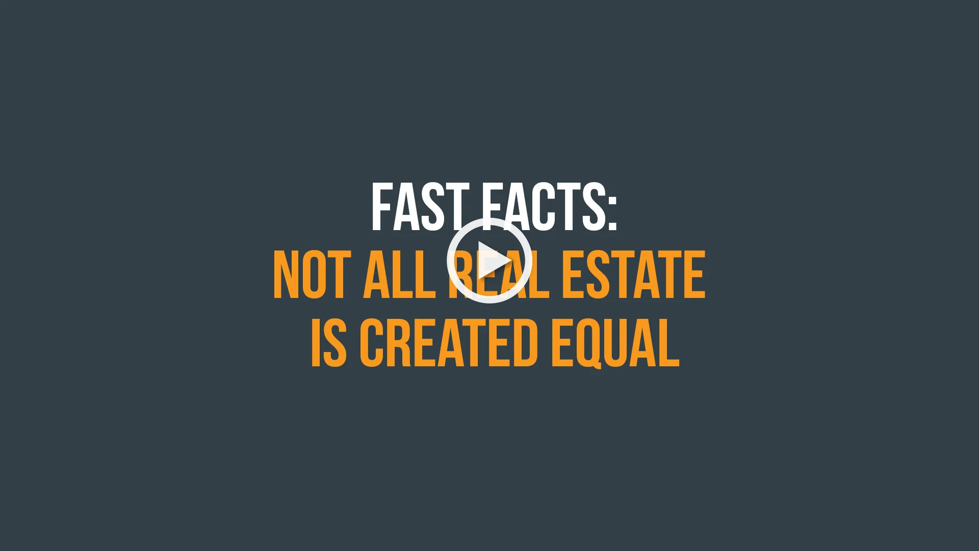 not all real estate is created equal Not all real estate is created equal
